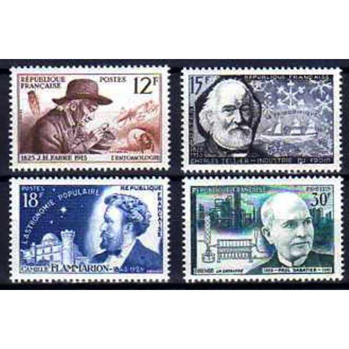 Fance 1956 - Yvert n° 1055 à 1058 neuf ** luxe MNH