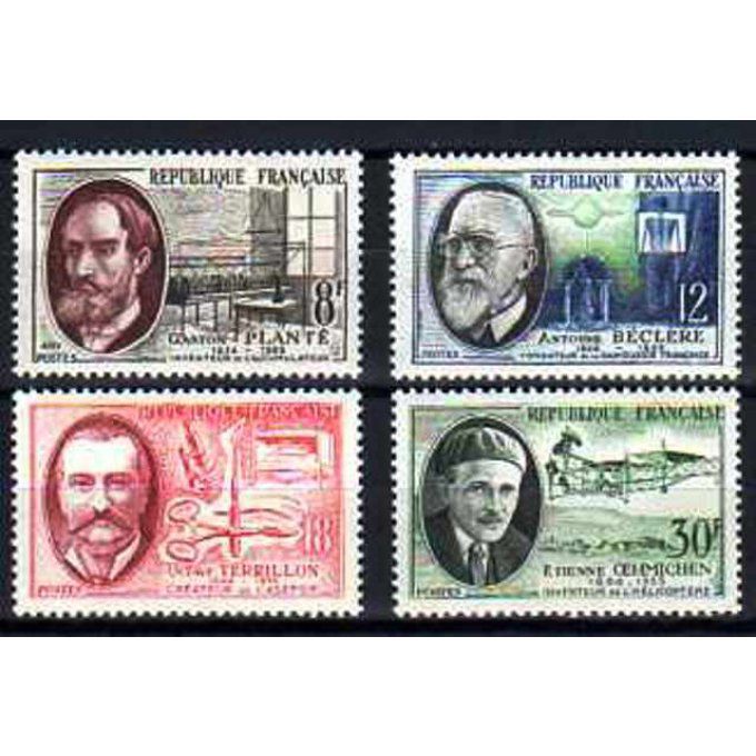 Fance 1957 - Yvert n° 1095 à 1098 neuf ** luxe MNH