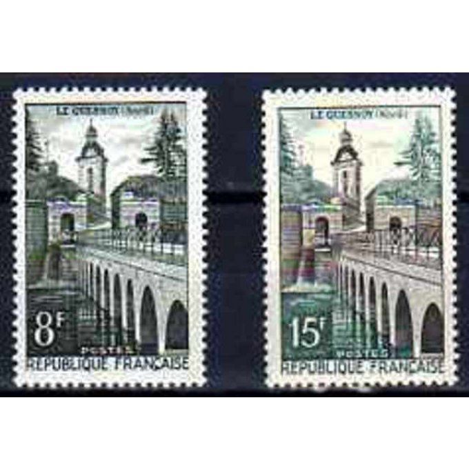 Fance 1957 - Yvert n° 1105 et 1106 neuf ** luxe MNH
