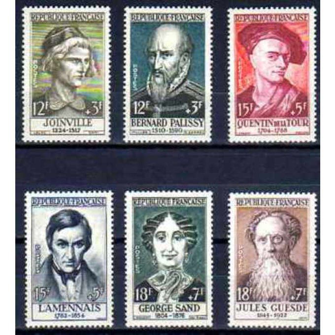 Fance 1957 - Yvert n° 1108 à 1113 neuf ** luxe MNH