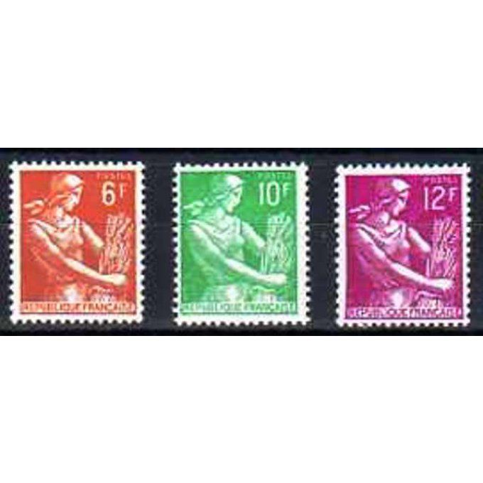 Fance 1957 - Yvert n° 1115 à 1116 neuf ** luxe MNH