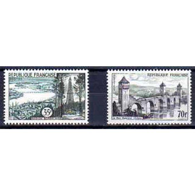 Fance 1957 - Yvert n° 1118 et 1119 neuf ** luxe MNH