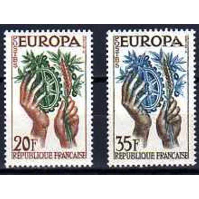 Fance 1957 - Yvert n° 1122 et 1123 neuf ** luxe MNH