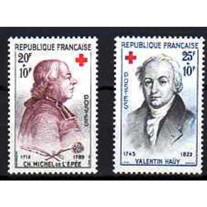 Fance 1959 - Yvert n° 1226 et 1227 neuf ** luxe MNH