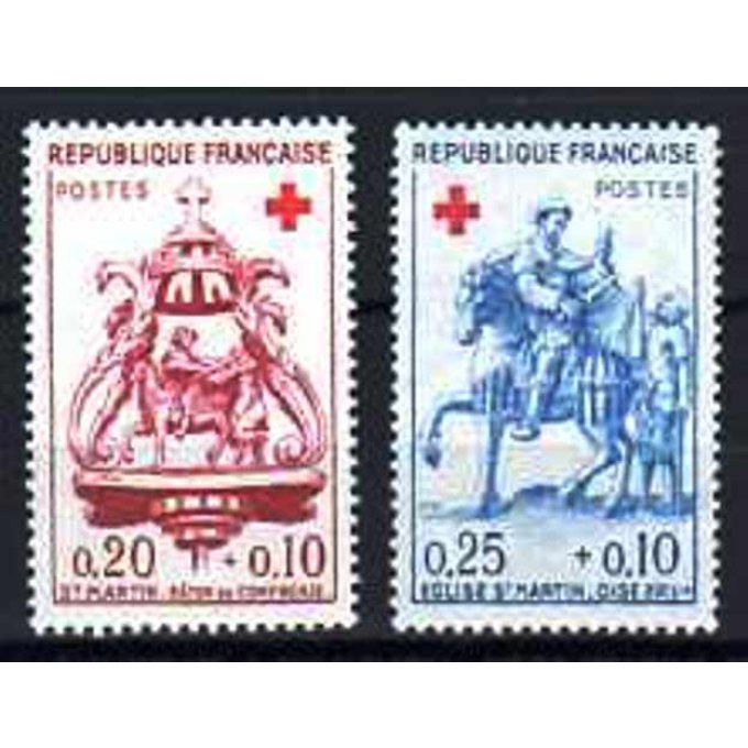 Fance 1960 - Yvert n° 1278 et 1279 neuf ** luxe MNH
