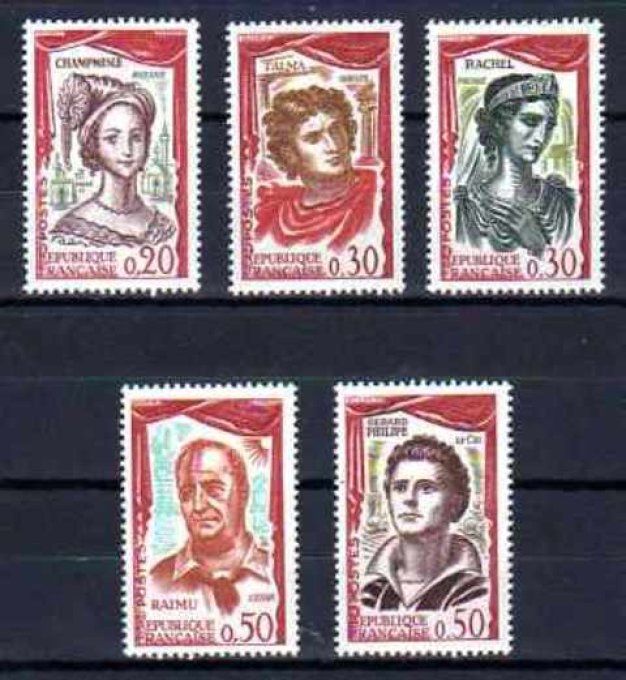 France 1961 - Yvert n° 1301 à 1305 neuf ** luxe MNH