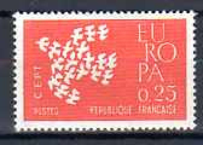 France 1961 - Yvert n° 1309 neuf ** luxe MNH
