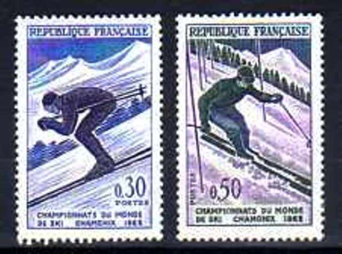 France 1962 - Yvert n° 1326 et 1327 neuf ** luxe MNH