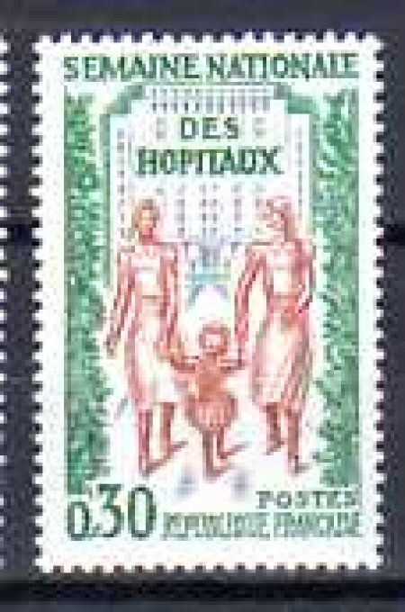 France 1962 - Yvert n° 1339 neuf ** luxe MNH