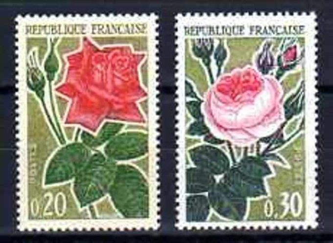 France 1962 - Yvert n° 1356 et 1357 neuf ** luxe MNH