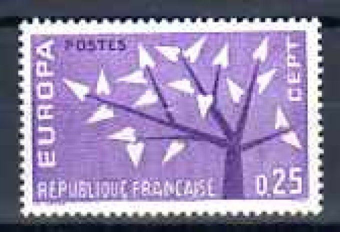 France 1962 - Yvert n° 1358 neuf ** luxe MNH