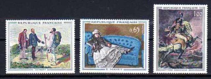 France 1962 - Yvert n° 1363 à 1365 neuf ** luxe MNH