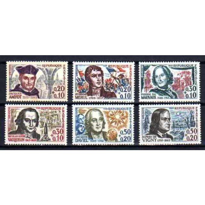 Fance 1963 - Yvert n° 1370 à 1375 neuf ** luxe MNH