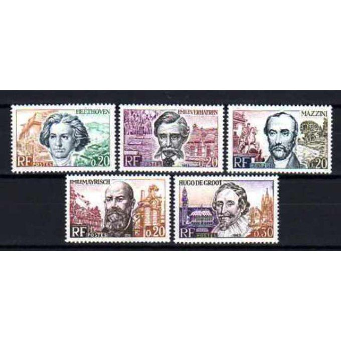 Fance 1963 - Yvert n° 1382 à 1386 neuf ** luxe MNH