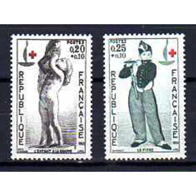 Fance 1963 - Yvert n° 1400 et 1401 neuf ** luxe MNH