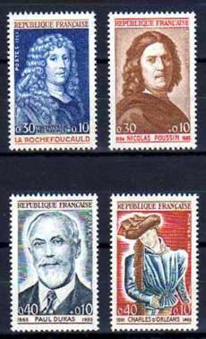 France 1965 - Yvert n° 1442 à 1445 neuf ** luxe MNH