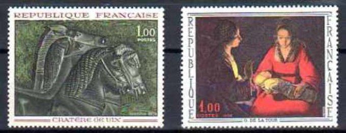 France 1966 - Yvert n° 1478 et 1479 neuf ** luxe MNH
