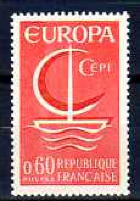 France 1966 - Yvert n° 1491 neuf ** luxe MNH