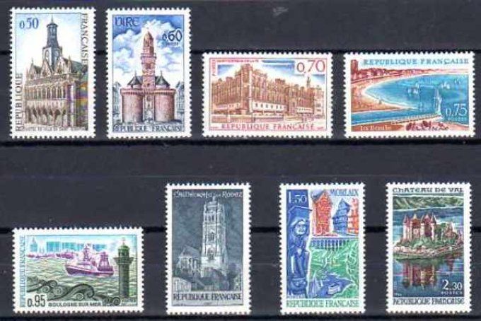 France 1966 - Yvert n° 1499 à 1506 neuf ** luxe MNH