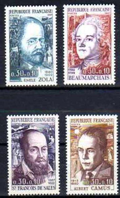 France 1967 - Yvert n° 1511 à 1514 neuf ** luxe MNH