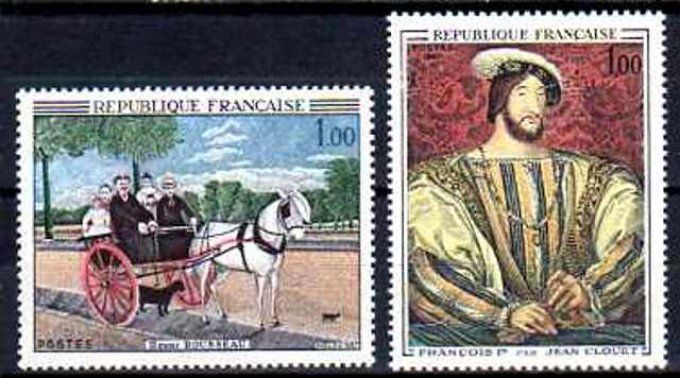 France 1967 - Yvert n° 1517 et 1518 neuf ** luxe MNH