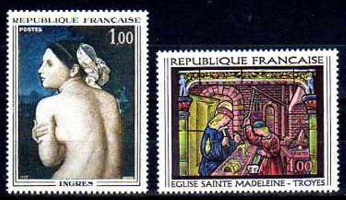 France 1967 - Yvert n° 1530 et 1531 neuf ** luxe MNH