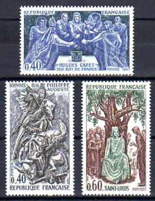 France 1967 - Yvert n° 1537 à 1539 neuf ** luxe MNH