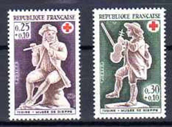 France 1967 - Yvert n° 1540 et 1541 neuf ** luxe MNH