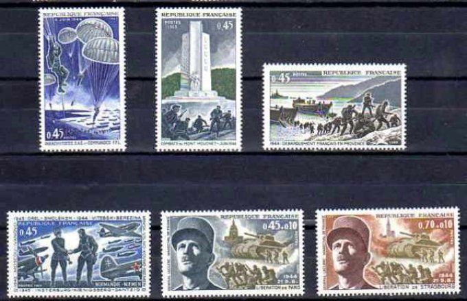 France 1969 - Yvert n° 1603 à 1608 neuf ** luxe MNH