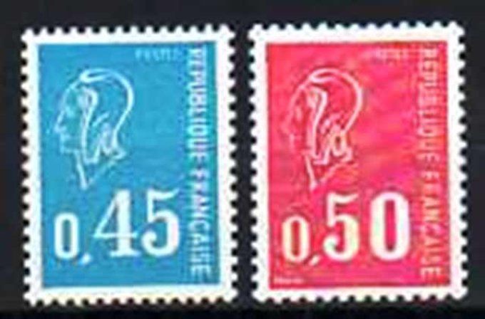 France 1971 - Yvert n° 1663 et 1664 neuf ** luxe MNH