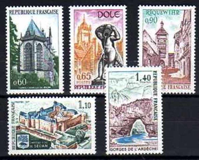 France 1971 - Yvert n° 1683 à 1687 neuf ** luxe MNH