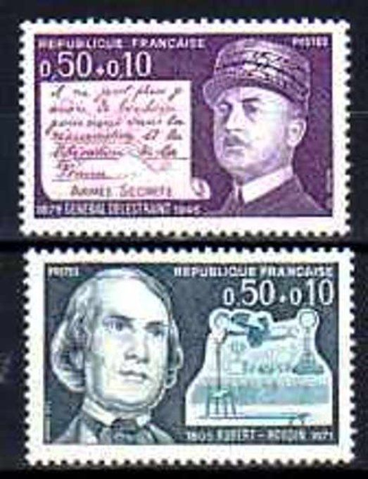 France 1971 - Yvert n° 1689 et 1690 neuf ** luxe MNH