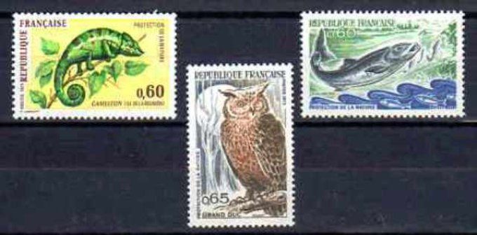 France 1971 - Yvert n° 1692 à 1694 neuf ** luxe MNH