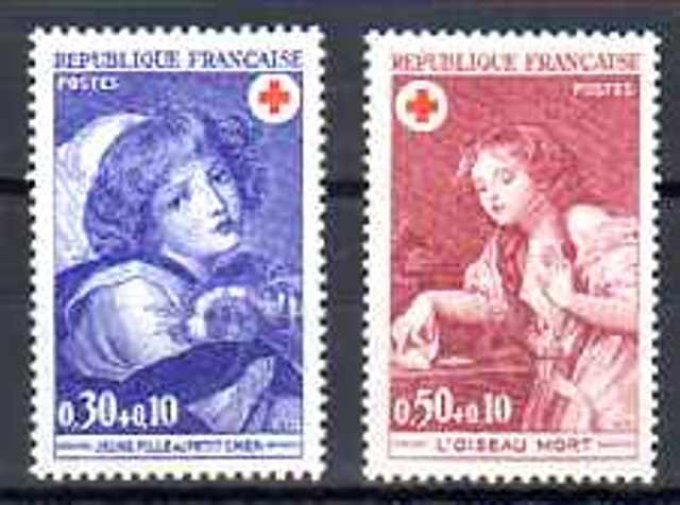 France 1971 - Yvert n° 1700 et 1701 neuf ** luxe MNH