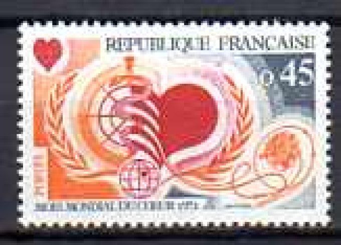 France 1972 - Yvert n° 1711 neuf ** luxe MNH