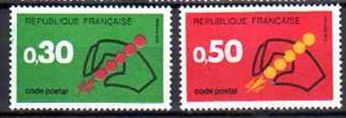 France 1972 - Yvert n° 1719 et 1720 neuf ** luxe MNH