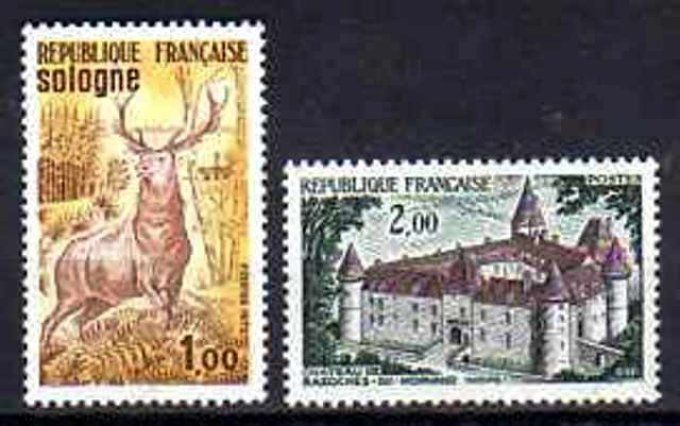 France 1972 - Yvert n° 1725 et 1726 neuf ** luxe MNH