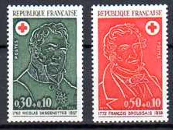 France 1972 - Yvert n° 1735 et 1736 neuf ** luxe MNH