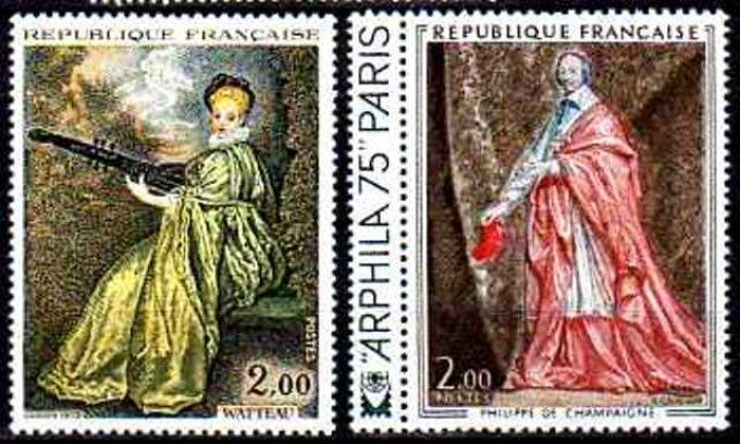 France 1973 - Yvert n° 1765 et 1766 neuf ** luxe MNH