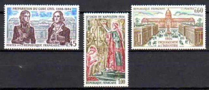 France 1973 - Yvert n° 1774 à 1776 neuf ** luxe MNH