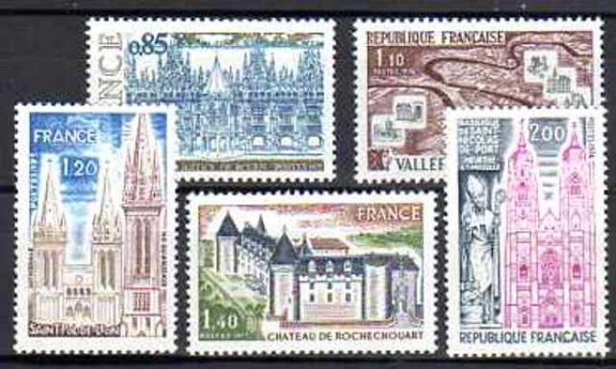 France 1974 - Yvert n° 1806 à 1810 neuf ** luxe MNH