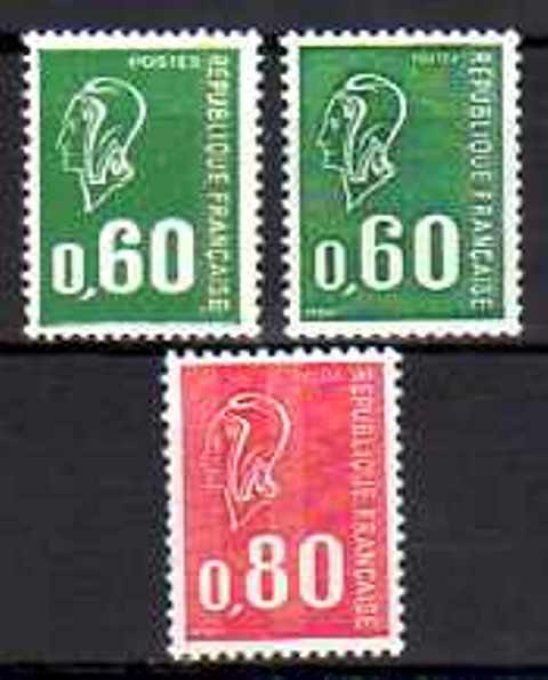 France 1974 - Yvert n° 1814 à 1816 neuf ** luxe MNH