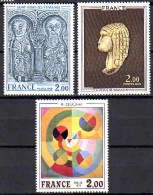 France 1976 - Yvert n° 1867 à 1869 neuf ** luxe MNH