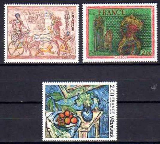 France 1976 - Yvert n° 1899 à 1901 neuf ** luxe MNH