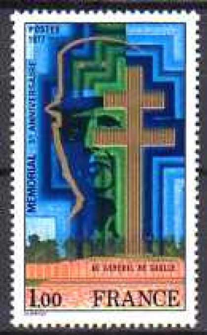 France 1977 - Yvert n° 1941 neuf ** luxe MNH