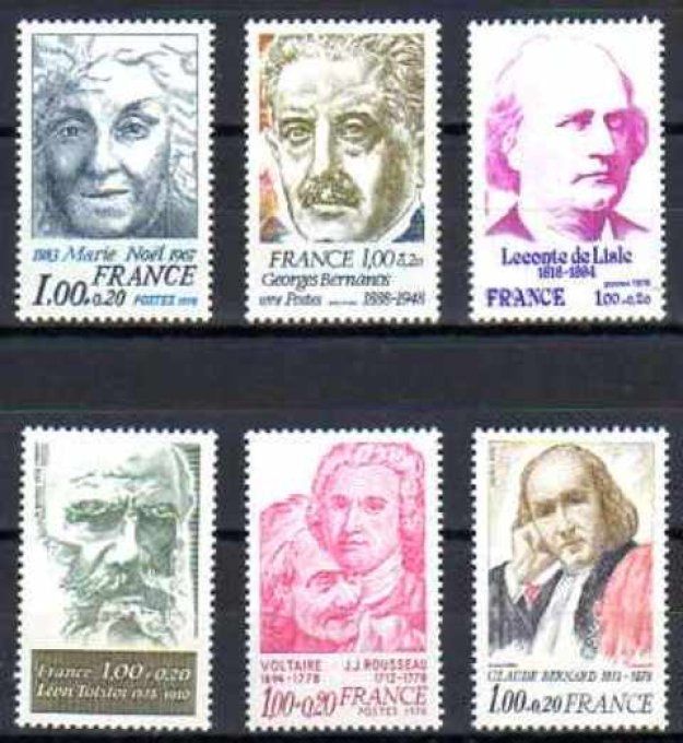 France 1978 - Yvert n° 1986 à 1990A neuf ** luxe MNH