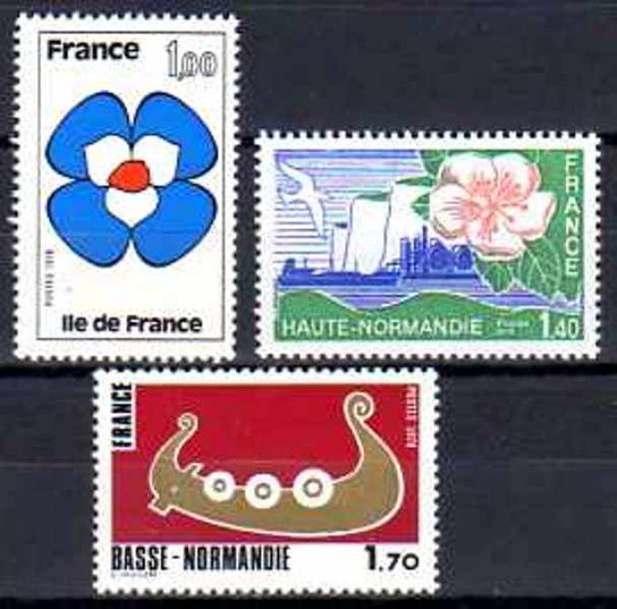France 1978 - Yvert n° 1991 à 1993 neuf ** luxe MNH