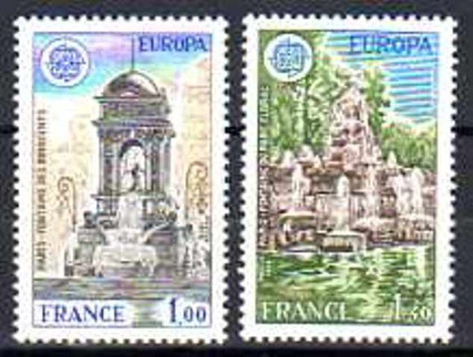 France 1978 - Yvert n° 2008 et 2009 neuf ** luxe MNH