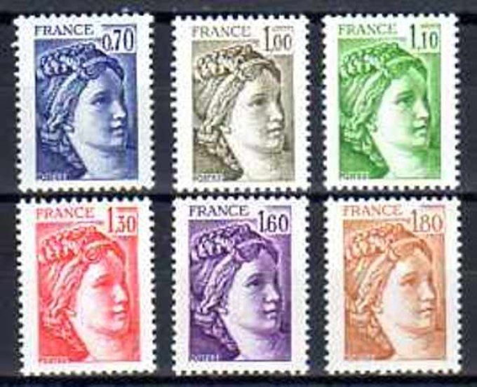 France 1979 - Yvert n° 2056 à 2061 neuf ** luxe MNH