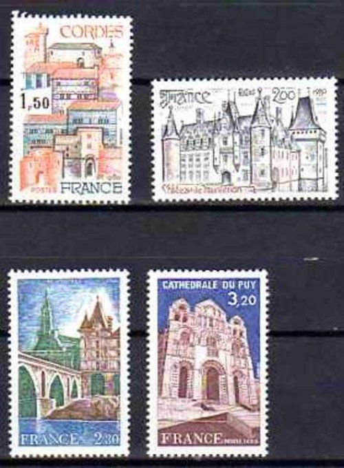 France 1980 - Yvert n° 2081 à 2084 neuf ** luxe MNH